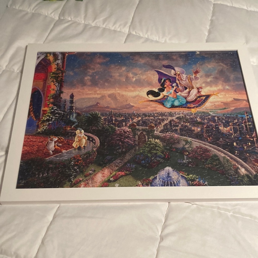 Thomas Kinkade Aladdin Puzzle Framed